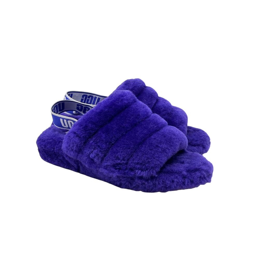 UGG Women’s Fluff Slide with Strap Purple Size 9